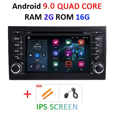 9.0 2G 16G IPS DSP ips Android 9,0 4G 64G Автомобильный gps для Audi A4 B6 B7 S4 B7 B6 RS4 B7 SEAT Exeo dvd-плеер радио ips экран wifi BT CARPLAY PC - Цвет: 9.0 2G 16G IPS