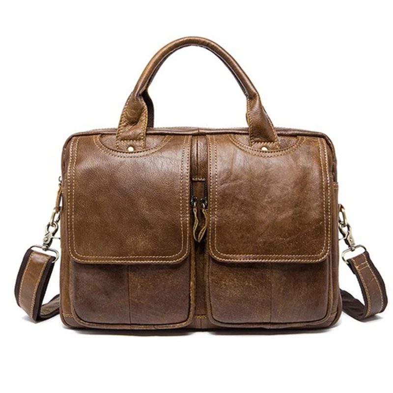 

Luufan Мужская сумка из натуральной кожи мужские Портфели Сумка для ноутбука кожаные сумки для документов мужские Офисные Сумки для мужчин сумки-мессенджеры 8002