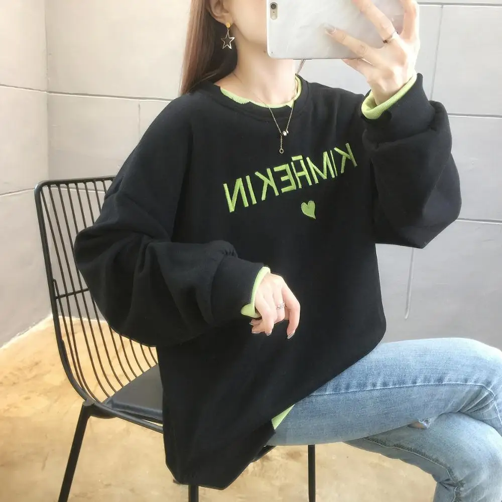 Sweatshirts women 2020 Oversized crewneck sweatshirt Female jacket Pullover Cute clothes sweetshirt Pastel clothes Cute tops
