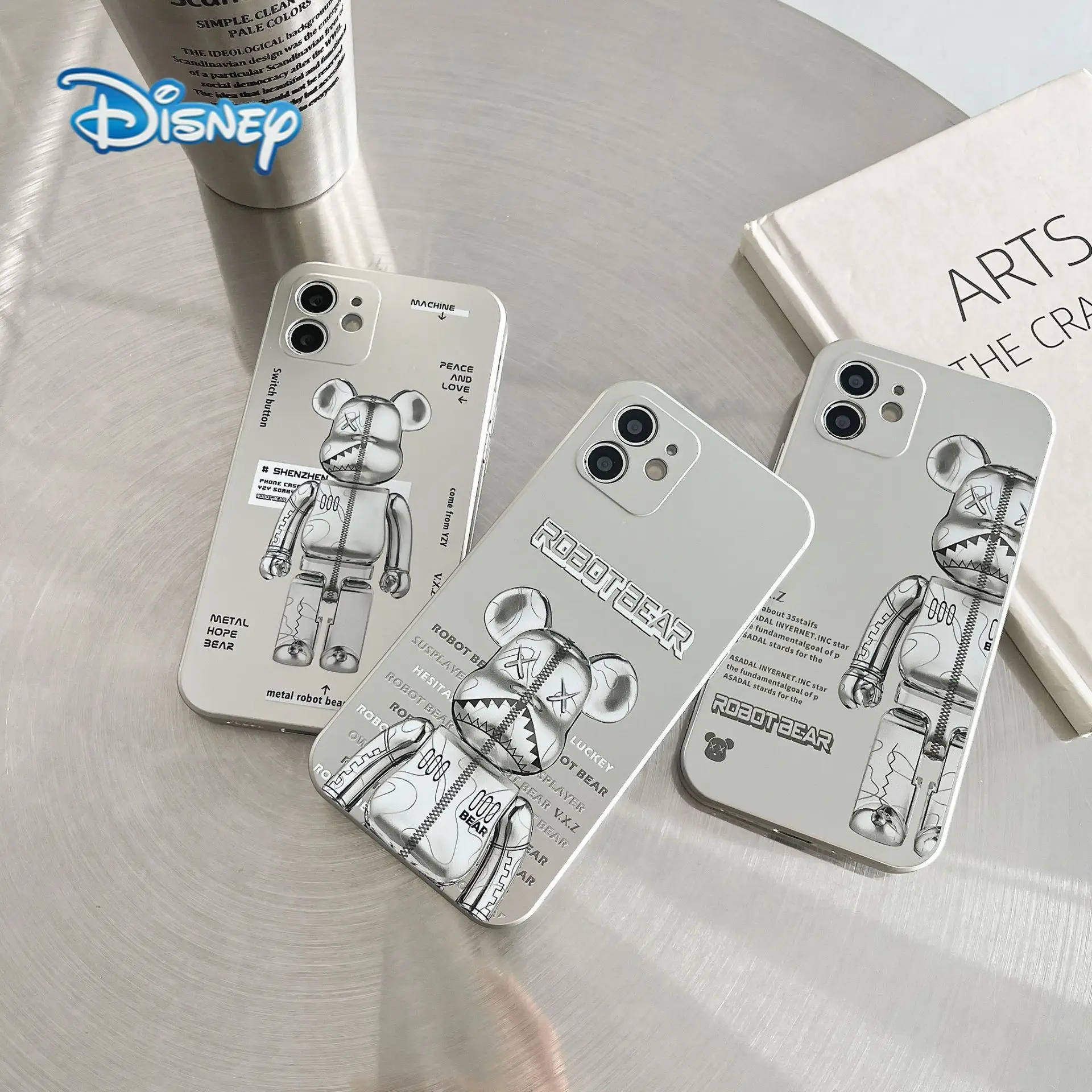 

Disney Cartoon Matte Mobile Phone Case for iPhone 13 12 11 Pro Max Mini XR XS 7 8 Plus Cute Anti-Fall Cellphone Protective Cover