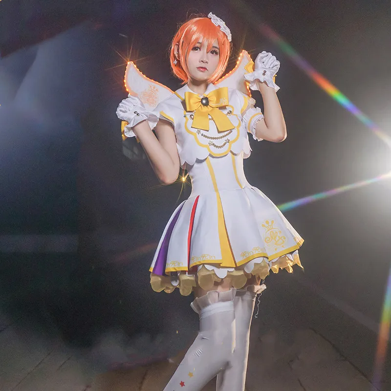 

Anime Love Live Rin Hoshizora Cosplay Costume Lolita Dress Arcade IV Cosplay Costumes Halloween Party Fancy Suits Custom Made