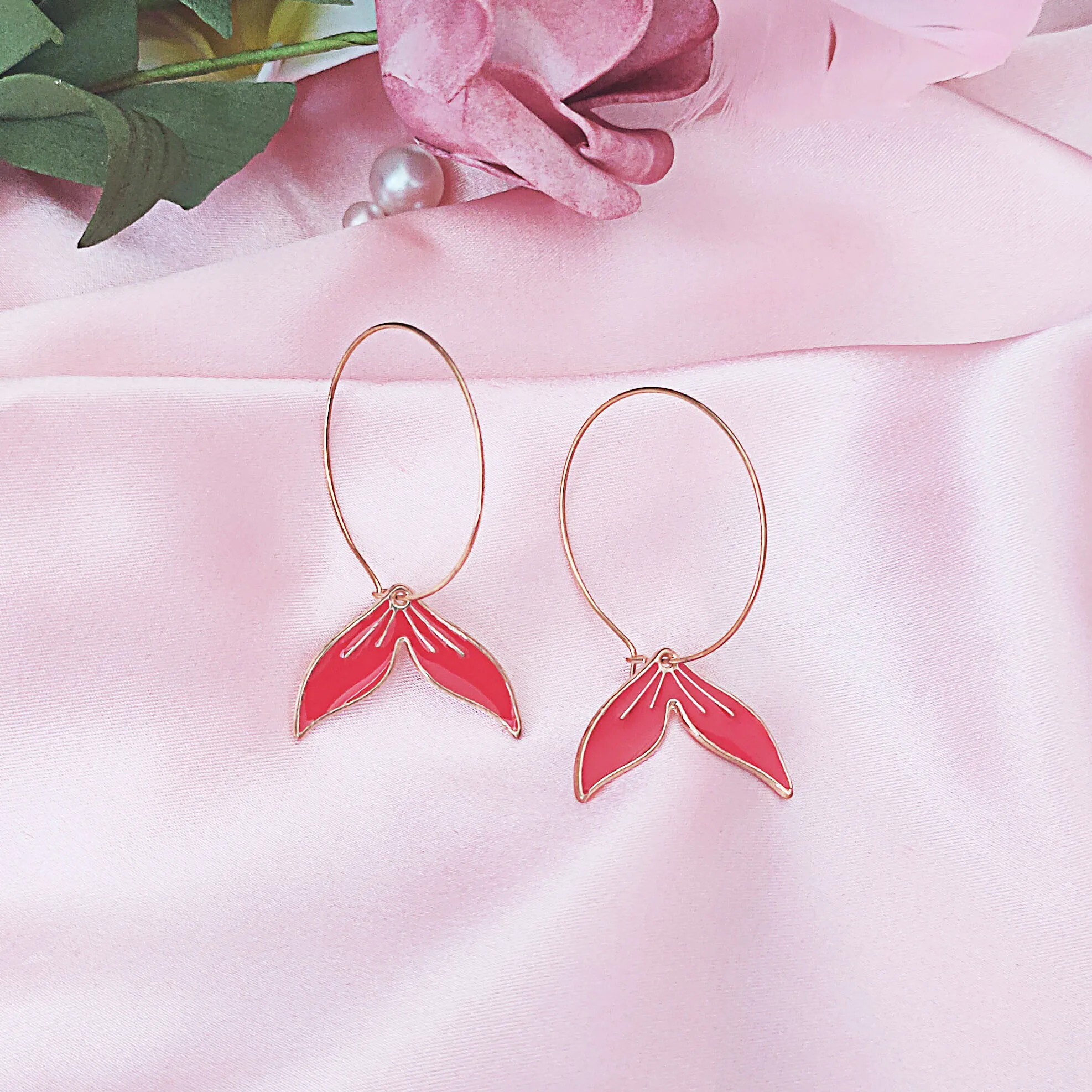 

Модные красивые серьги-кольца с морской русалочкой и рыбьим хвостом, серьги-кольца золотого цвета с симпелем для женщин, шикарные свадебные...