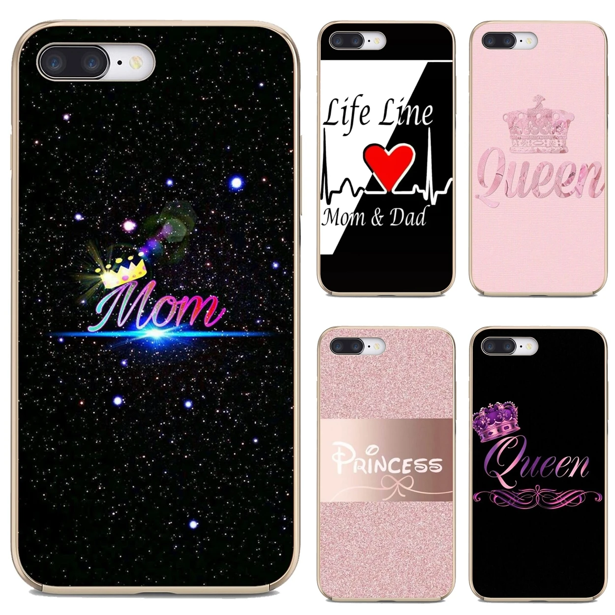 

Soft Cases Covers For iPod Touch iPhone 10 11 12 Pro 4S 5S SE 5C 6 6S 7 8 X XR XS Plus Max 2020 Queen-King-Crown-Princess