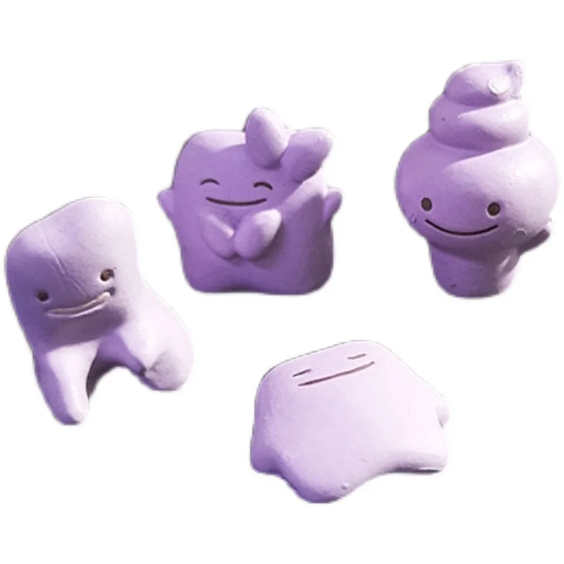 

Genuine TOMYpokemon Figure Mini Small Ditto Food Play Scene Toy Action Figure Finished Product Pokemon Hand-made
