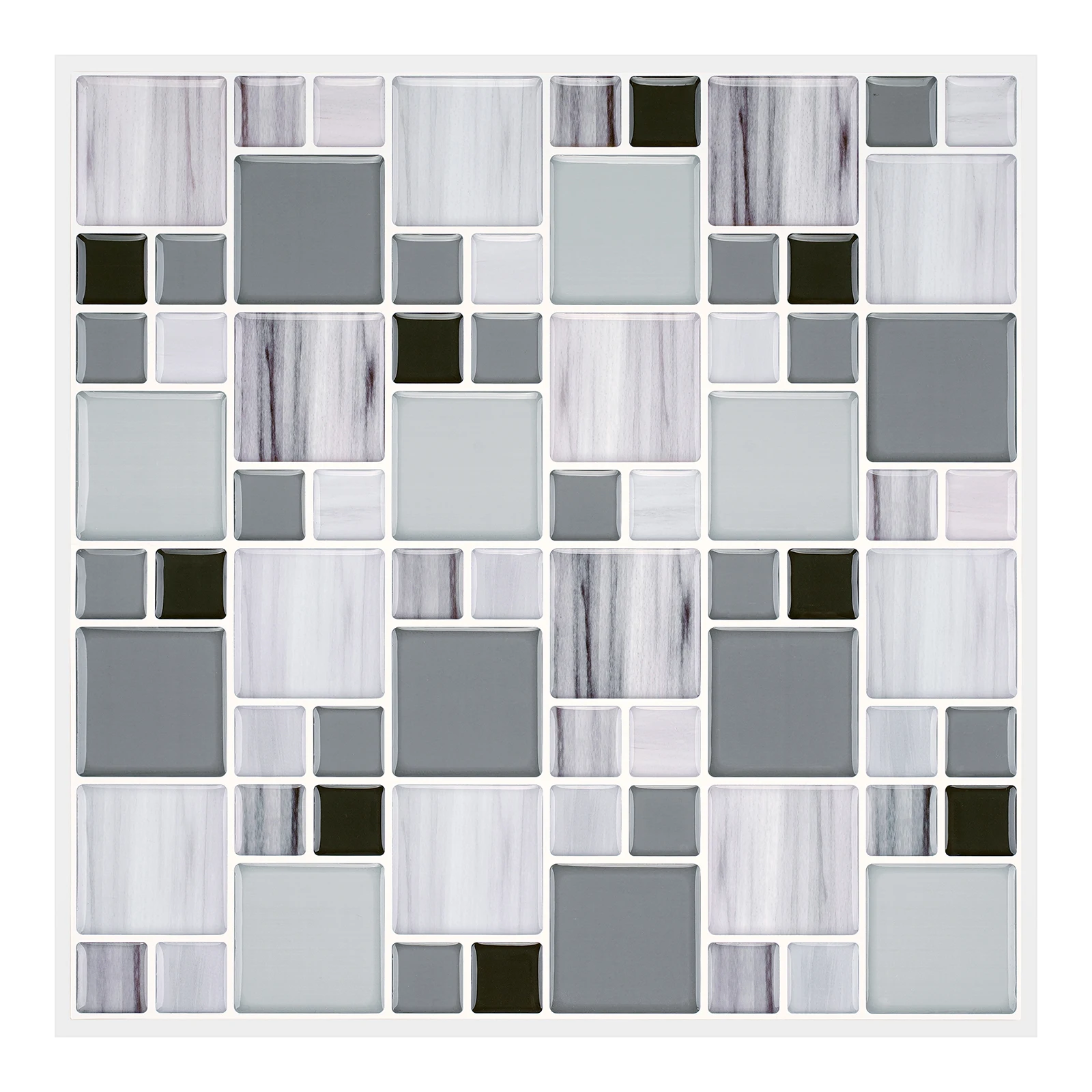 

MORCART Peel and Stick Tiles home decor Self Adhesive Tile Stickers White Wallpaper for Kitchen Bathroom Room Backsplash 1PCS