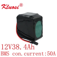 kluosi 12v 38 4ah 3s12p high power 12 6v lithium battery pack for inverter solar sightseeing car childrens car with 50a bms