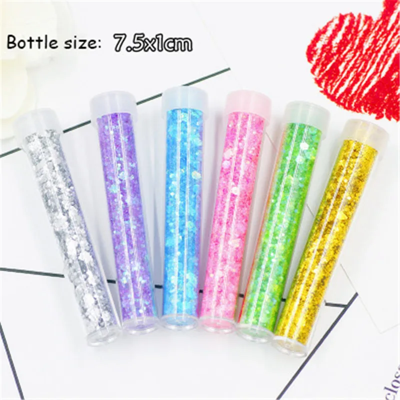 12 цветов 3 5 г Блестящий наполнитель прозрачный/пушистый слизи коробка игрушки