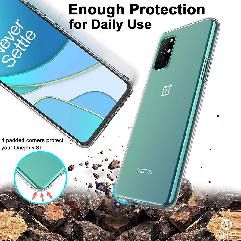case for oneplus 8t tpu silicone clear bumper soft case for one plus 8t 18t transparent phone back cover free global shipping