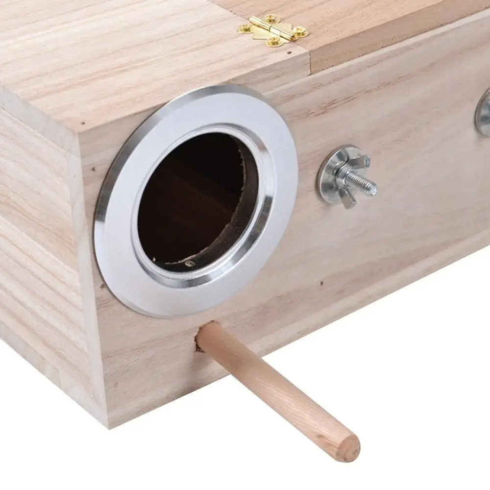pet bird house parakeet nest box bird house budgie wood breeding box for lovebirds parrotlets mating box free global shipping