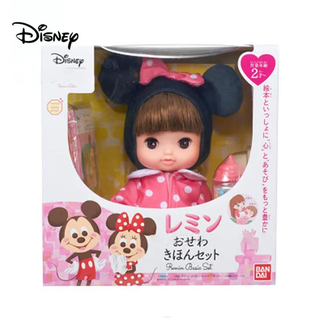025Minnie with box Белоснежка Принцесса игрушка фигурки Рождественская игрушка подарок Дисней оригинальная Принцесса Золушка фигурка модель игрушки для девочек на день рождения - Цвет: 025Minnie with box