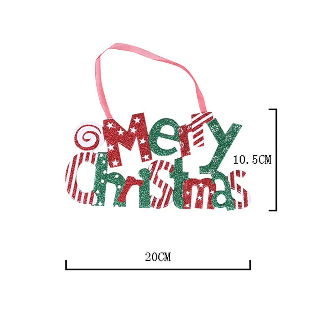 С Рождеством Английский алфавит гирлянда аксессуары посылка дерево открытка