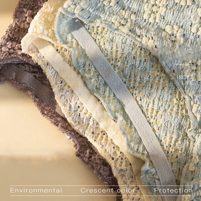 

Poblador New Sexy Women's Sport Panties Underwear Floral Bow Panty Mid Waist Fashion Female Soft Comfort Breathable Briefs