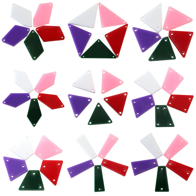 20 шт цветные стразы для шитья из смолы с плоской задней поверхностью Цветные