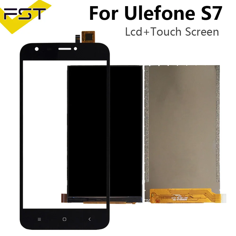 Черный для Ulefone S7 ЖК-дисплей+ сенсорный экран дигитайзер для Ulefone S7 экран Запасные части для ЖК-экрана+ Инструменты+ клей