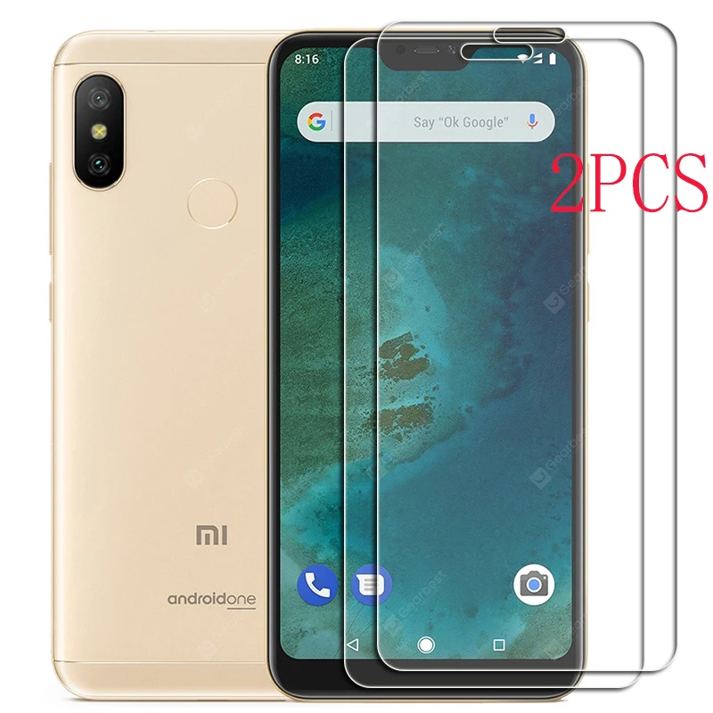 Закаленное защитное стекло для Xiaomi Mi A2 Lite/Redmi 6 Pro/6Pro/M1805D1SG, 2 шт. Закаленное защитное стекло для Xiaomi Mi A2 Lite/Redmi 6 Pro/6Pro/M1805D1SG, 2 шт.