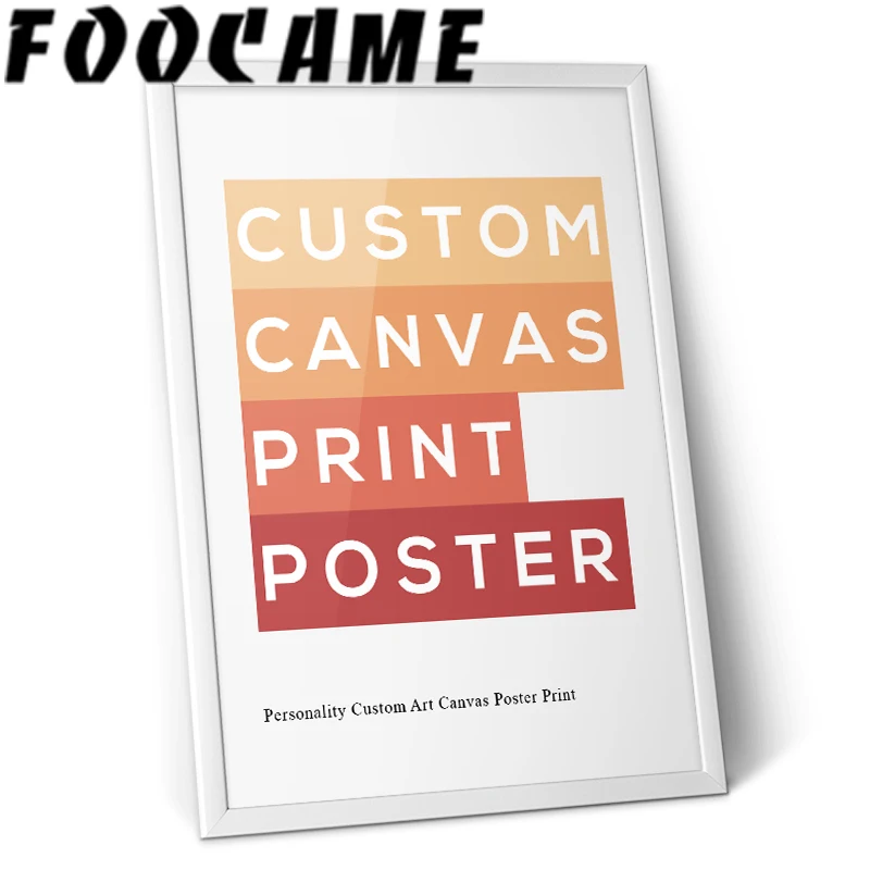 

FOOCAME Personality Custom Art Canvas Painting Print Poster Anime Movie Landscape Customized Modern Home Picture Wall Decoration
