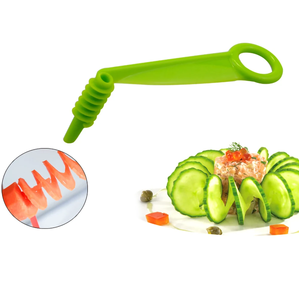 

Cucumber Spiral Slicer Fruit and Vegetable Rotating Slice Multi-function Cutting and Cutting Device Creative Chipping Knife