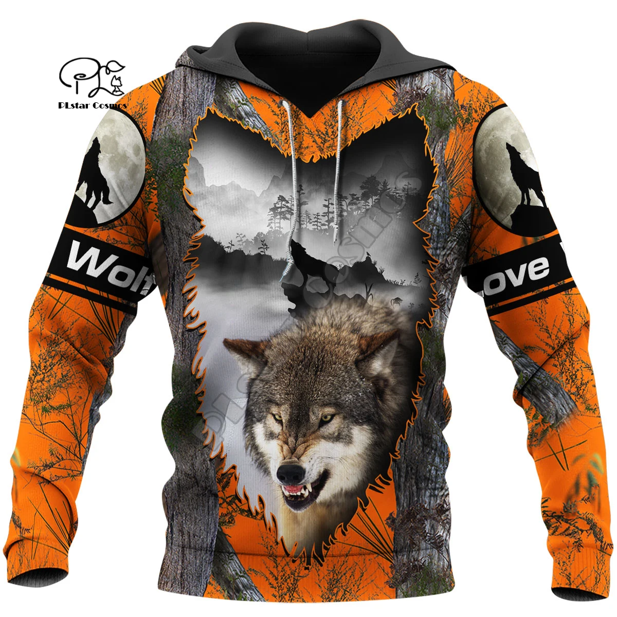 

PLstar Cosmos Animal Hunter Wolf Hunting Tattoo Camo Tracksuit Pullover NewFashion Harajuku 3DPrint Men/Women Casual Hoodies D-3