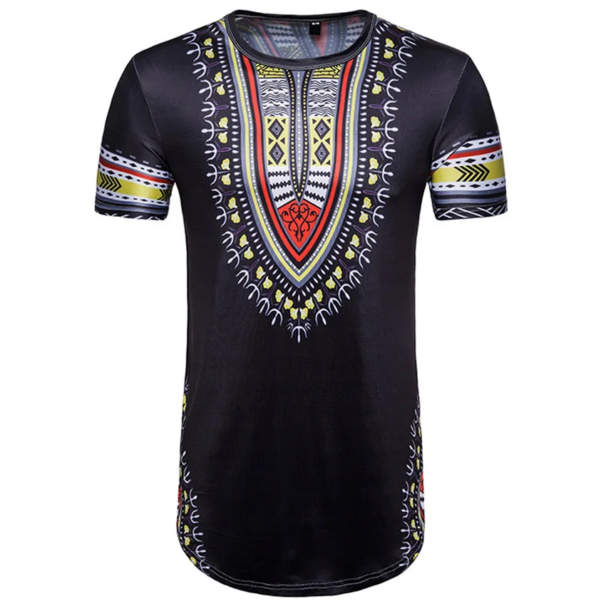Новинка 2021 мужская рубашка в стиле хип хоп африканская одежда Дашики 4 цвета