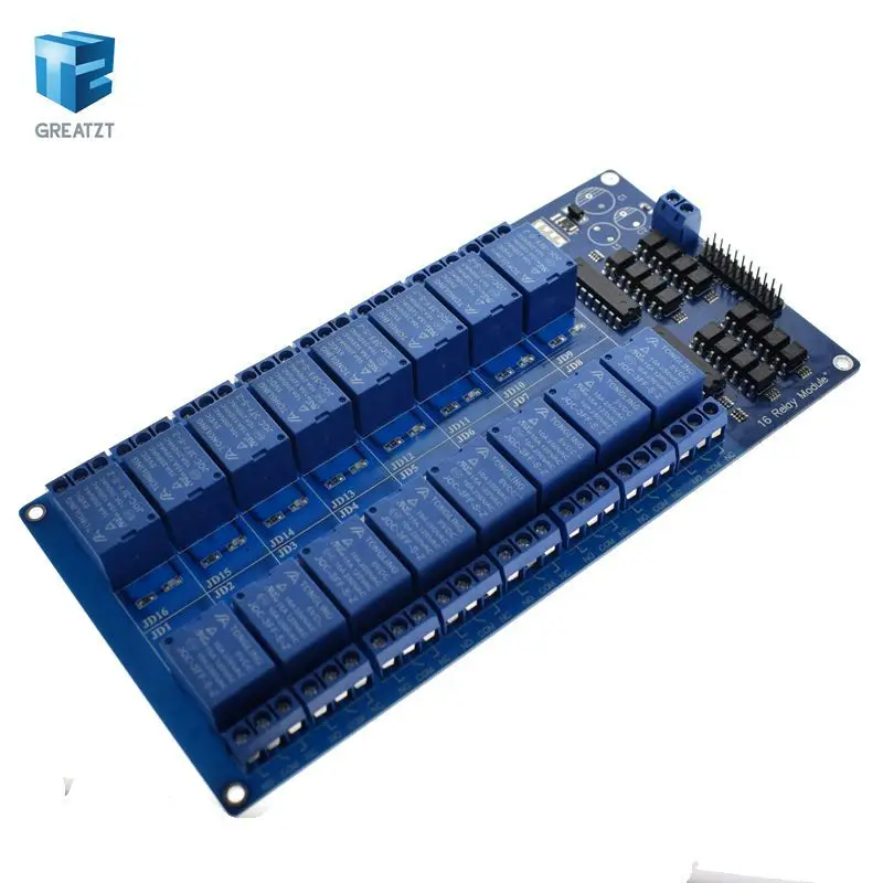 1 шт. 5 в 12 В 16 канальный релейный модуль для arduino ARM PIC AVR DSP электронный релейный ремень оптрон изоляция 16 дорога