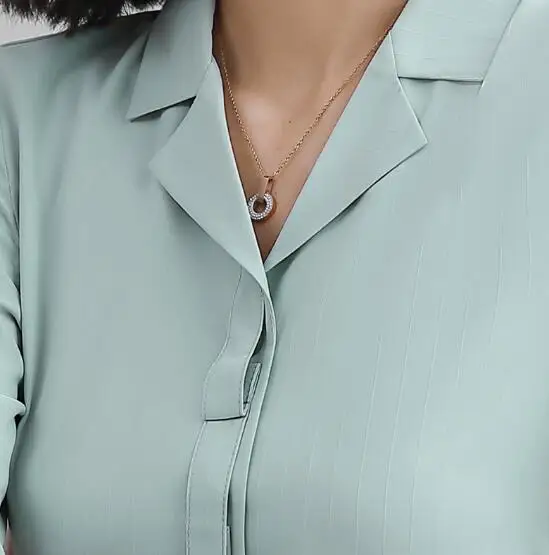 

Professional shirt women 2019 Autumn New casual fashion V Neck chiffon blouses office ladies business interview work tops