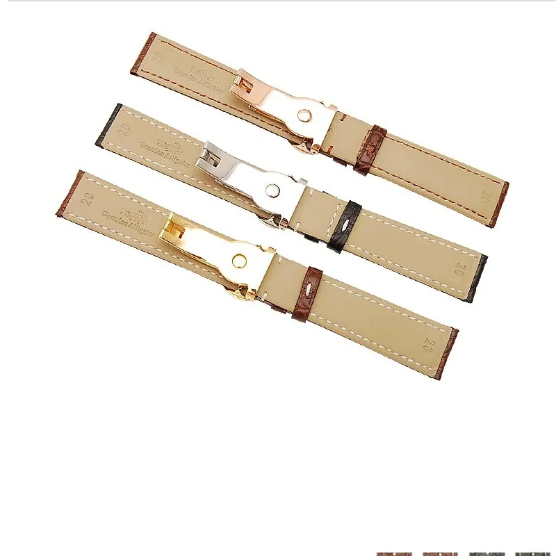 Часы с ремешком из кожи крокодила ремешок вместо patek philpe для мужчин и женщин
