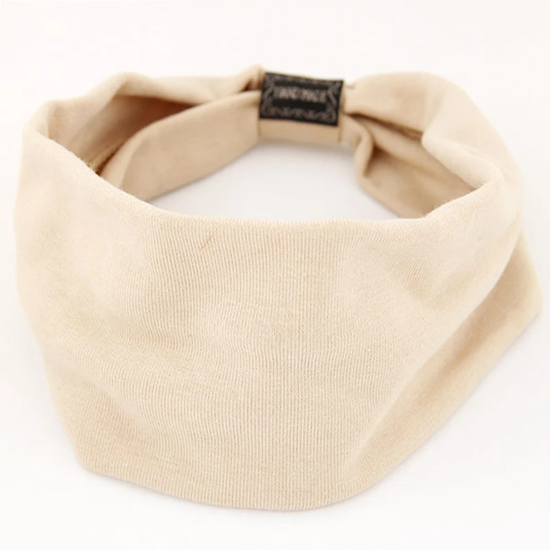 

Big Wide Cotton Headband for Women Yoga Sport Turban Fashion Solid Color Hairbands Korean Soft Head Band Girl Hair Accessories