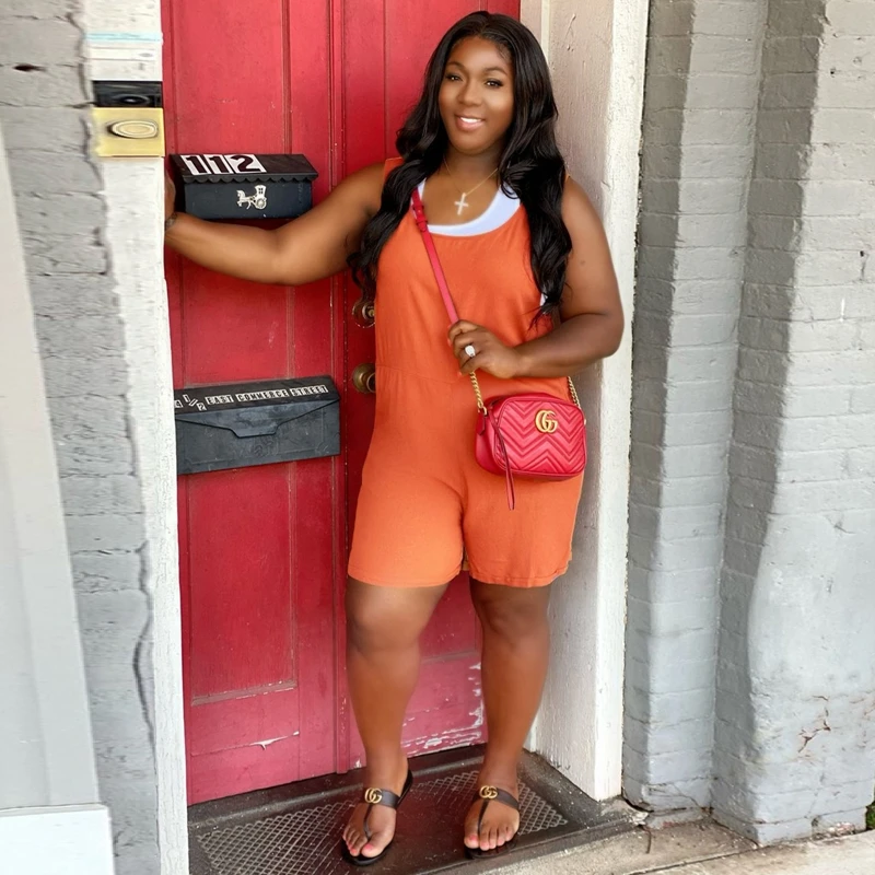 

Женский комбинезон на бретельках, однотонный повседневный комбинезон без рукавов, цельный, лето женский спортивный костюм