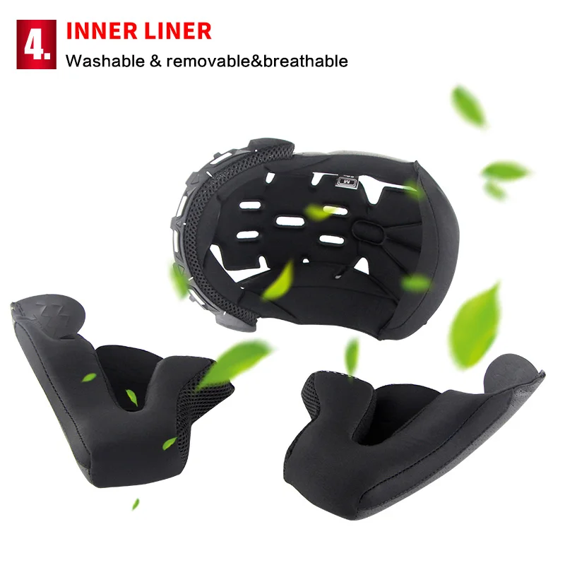 Двойные линзы мотоциклетные шлемы с бамбуковой модель Стрекоза K5 откидной