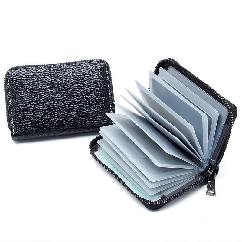 2020New высококачественный кожаный Органайзер Бизнес RFID держатель для кредитных