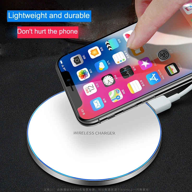 10w wireless charger for iphone11 xs max x xr 8plus fast charge mobile phone charger for ulefone doogee samsung note 9 8 s10plus free global shipping