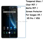 Закаленное стеклопрозрачный ПЭТматовый ПЭТ-протектор экрана Защитная пленка Защита Для Doogee X5  X5 Pro X5Pro  X5S 5,0