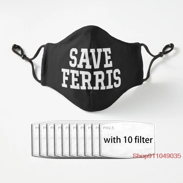 

Модные маски для лица с рисунком Save Ferris Draw, многоразовая моющаяся Тканевая маска для взрослых, маски для мужчин и женщин, чехол для лица