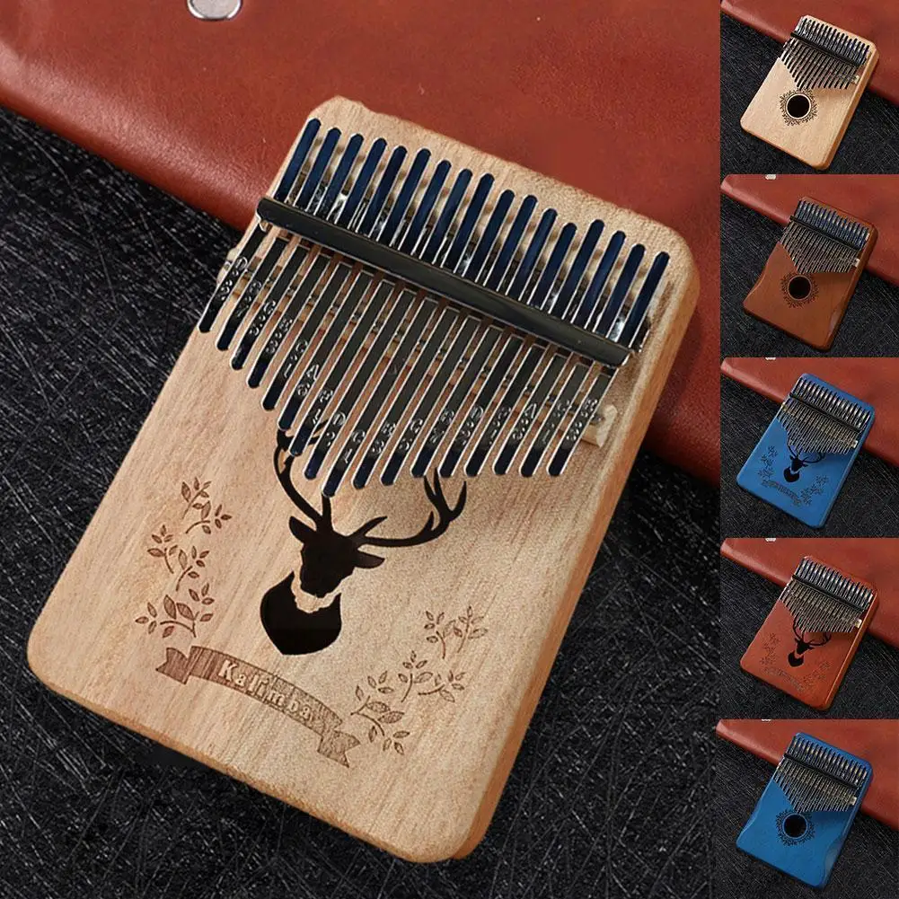 

17 клавиш классический ретро стиль Kalimba портативный студенческий пианино инструмент Рождественский большой палец музыкальный подарок Q9t4