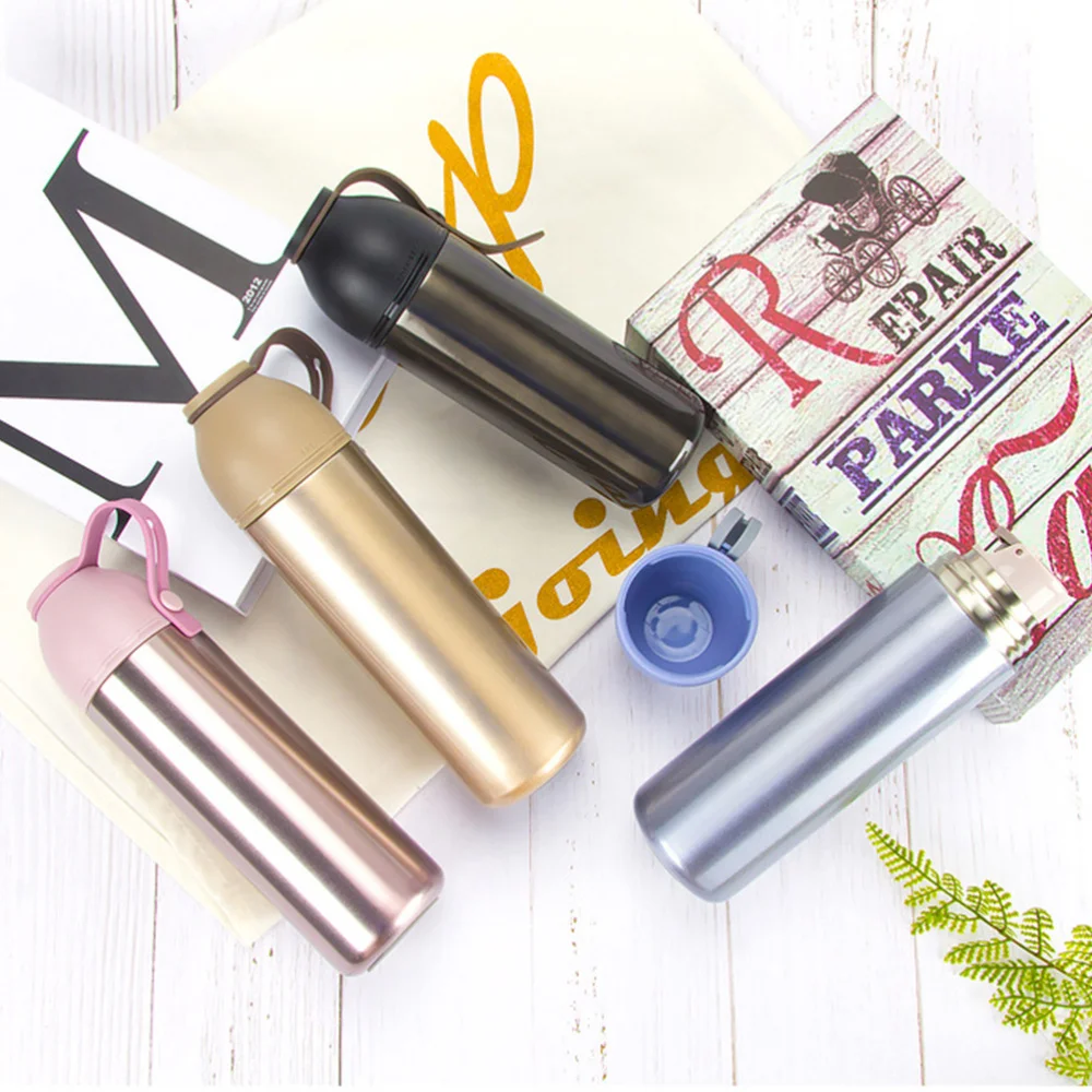 1 шт. 450 мл Портативный 304 Нержавеющая сталь двойной Слои вакуумной изоляцией