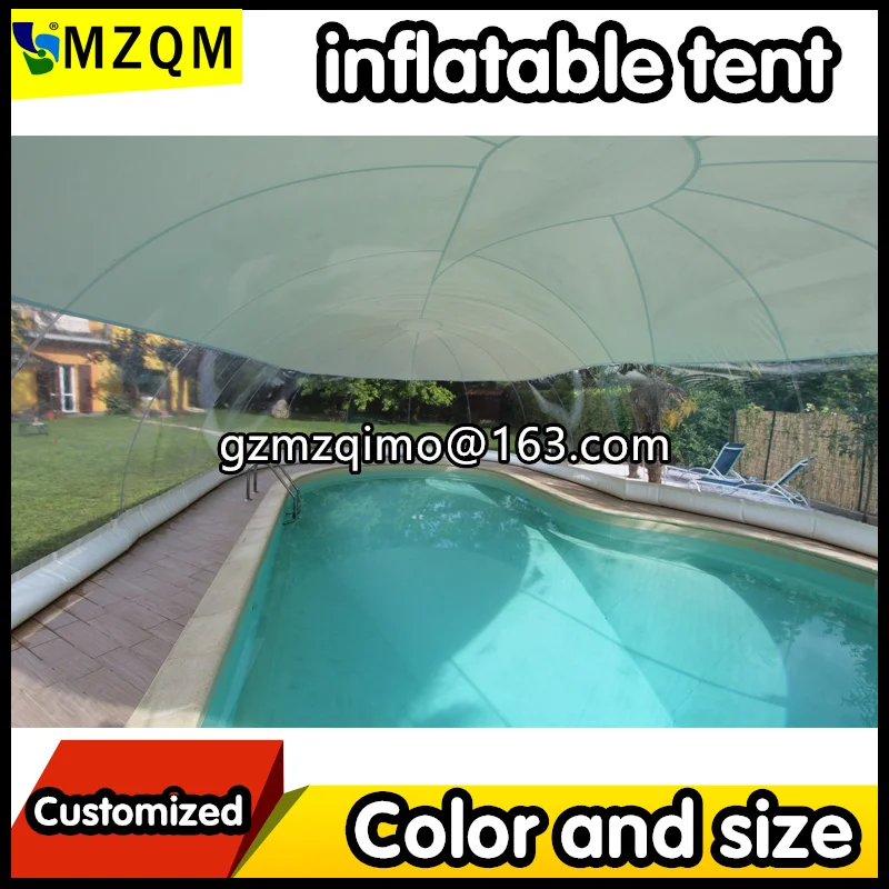 Индивидуальная прозрачная надувная Крышка для бассейна MZQM продажа товара |