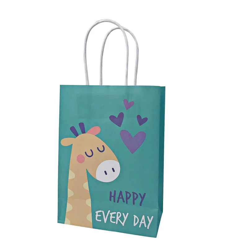 

20pcs Birthday party cartoon animals candy paper packaging flower gift box gift bags