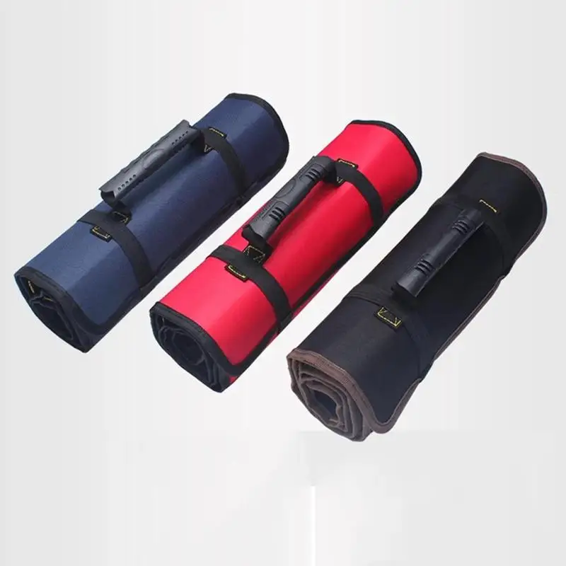 

New Multifunction Oxford Cloth Folding Wrench Bag Tool Pocket Holder Organizer Storage Case Tools Pouch Roll Portable R4H6