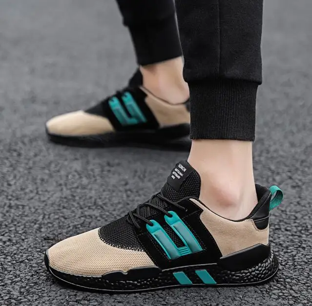 

Men Shoes Sneakers New Designer Spring Summer Air Mesh Patchwork Street Trend Sport Casual Running Shoes
