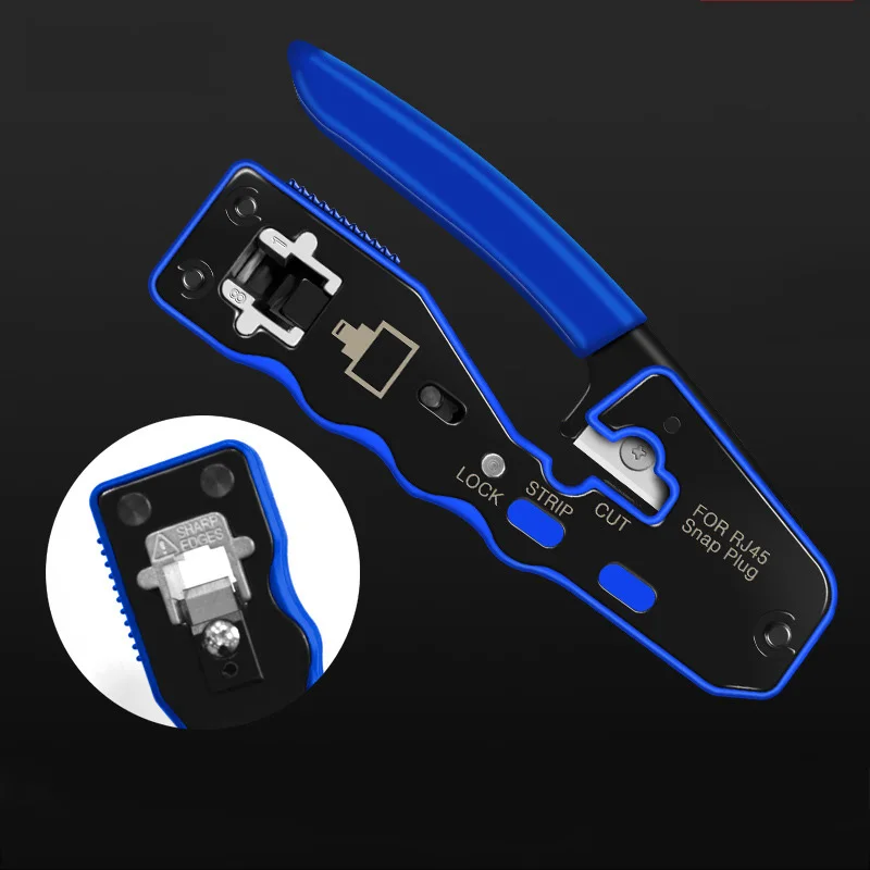 hy 670 8p8c rj45 cable crimper ethernet perforated connector crimping tools multi function network tools cable clamps free global shipping