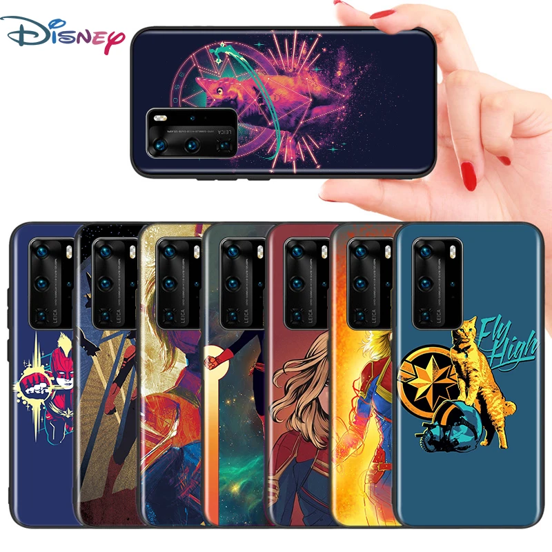 

Silicone TPU Cover Captain Marvel For Huawei P40 lite E P40 P30 P20 P10 P9 P8 lite Pro Plus 2017 2019 Phone Case