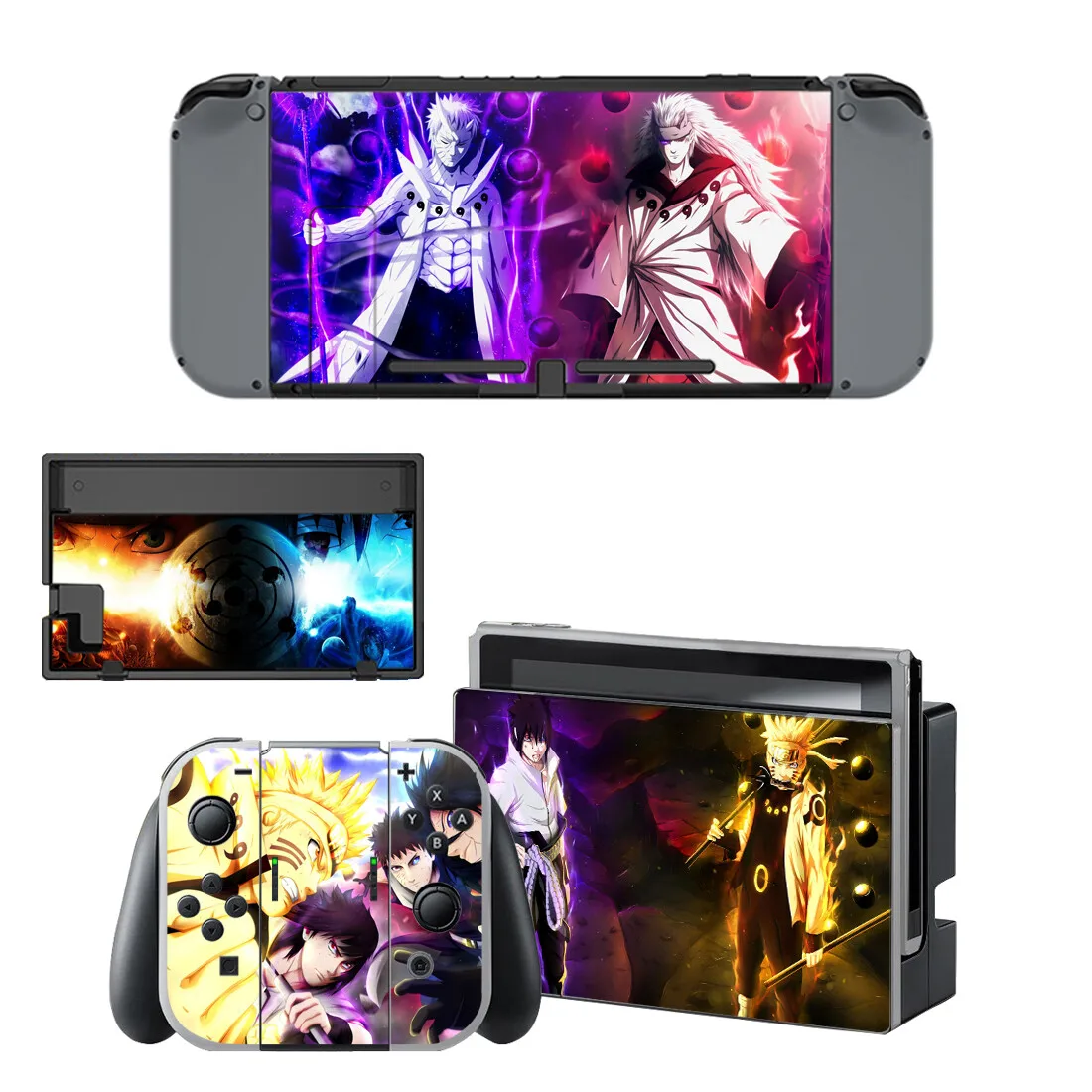 Наклейки для nintendo switch, аниме, Наруто, переключатель, наклейки для nintendo Switch, консоль Joy-con, контроллер, док-станция
