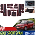 Противоскользящий резиновый коврик для подставки под чашку, коврик для двери, для Volkswagen Golf SV, Sportsvan 2014  2018, аксессуары, коврик для телефона 2015, 2016, 2017