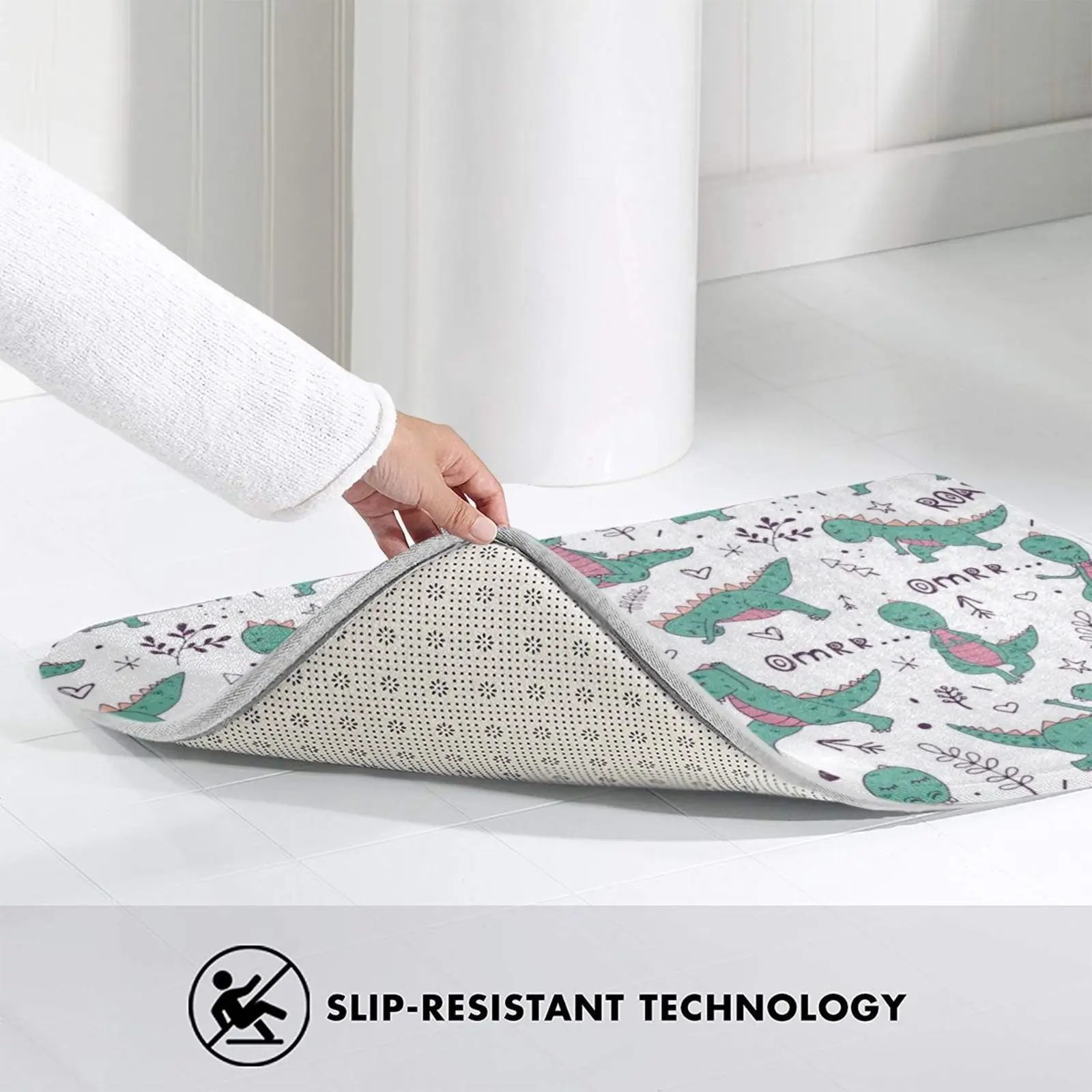 

Dinosaur In Yoga Asana Carpet Mat Rug Cushion Soft Non - Slip Dino Dinosaur Yoga Meditation Relax Sport Fitness Asana