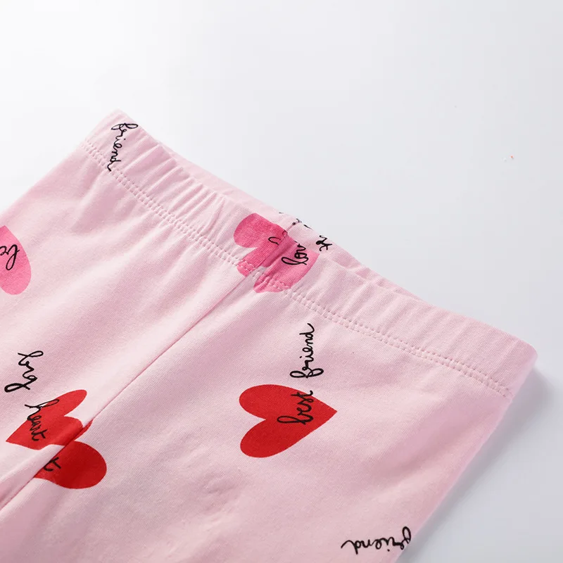 

Girls' tight pants cotton baby pants brand children's tights girls' pants tight printed love pattern children's tights 1186