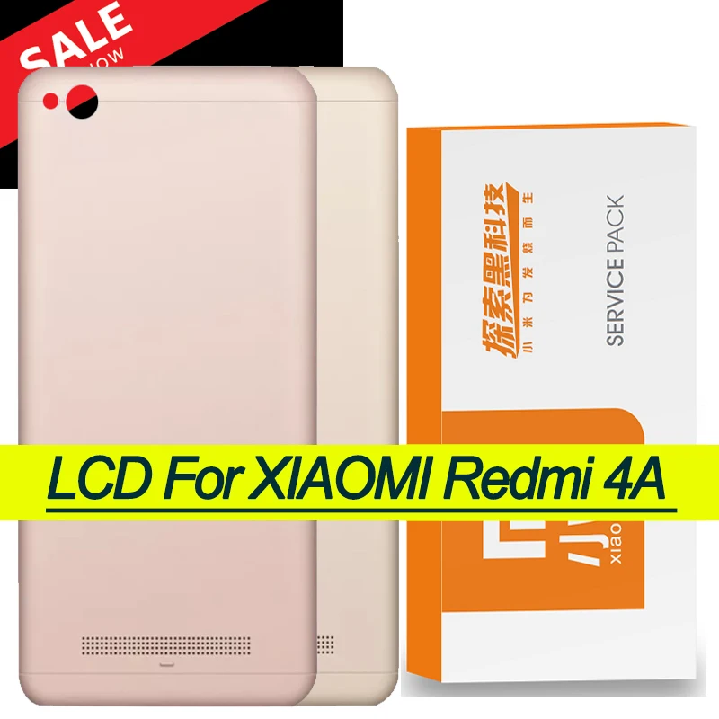 Оригинальная запасная задняя крышка для Xiaomi Redmi 4A аккумулятора с наклейкой на