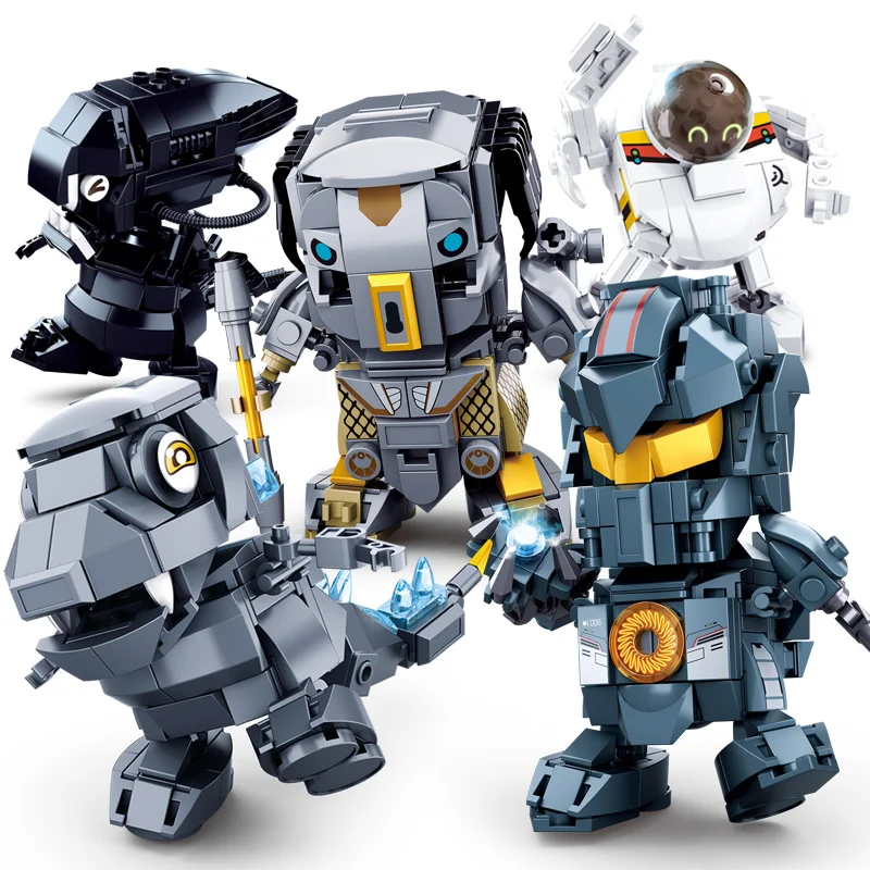 Мстители Godzillaingly King Alien Mecha 23 строительные блоки игрушка Детская модель кирпичи