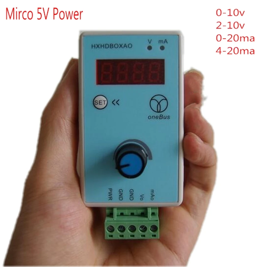 

DC 5V Adjustable Current Voltage Analog Simulator 0-10V 2-10V 0-20mA 4-20mA Signal Generator Signal Sources