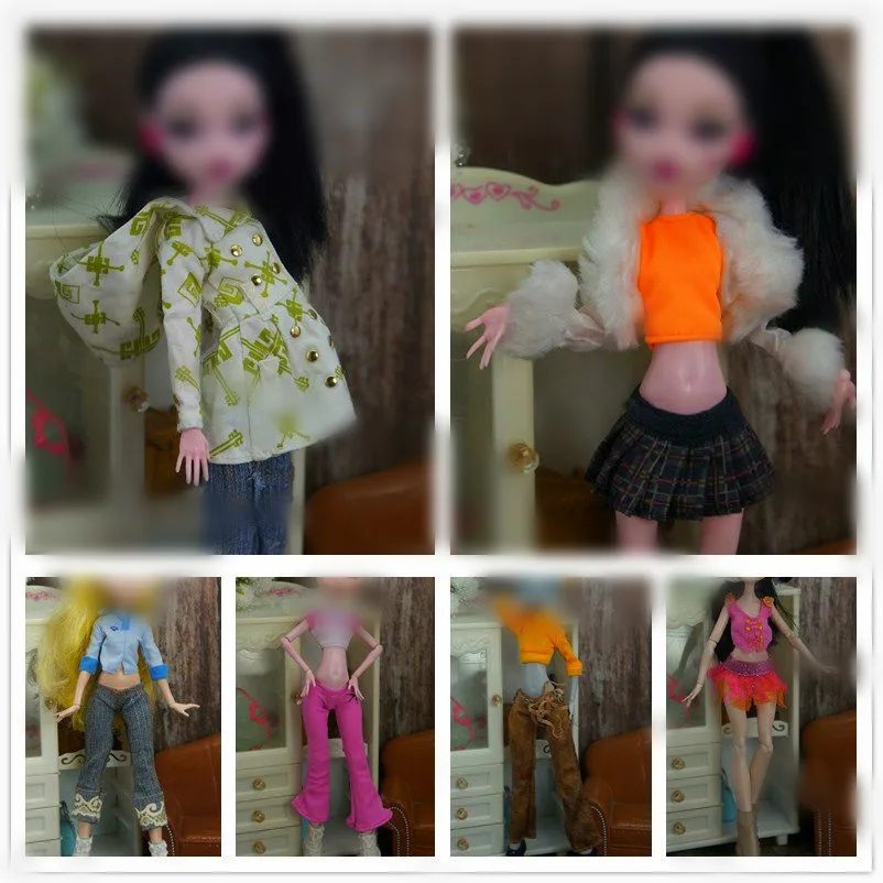 

Quality Monstering High Doll Dressing Soft Casual Wear Handmade Clothes Outfit Doll Clothing Set Girl Playing House Toys
