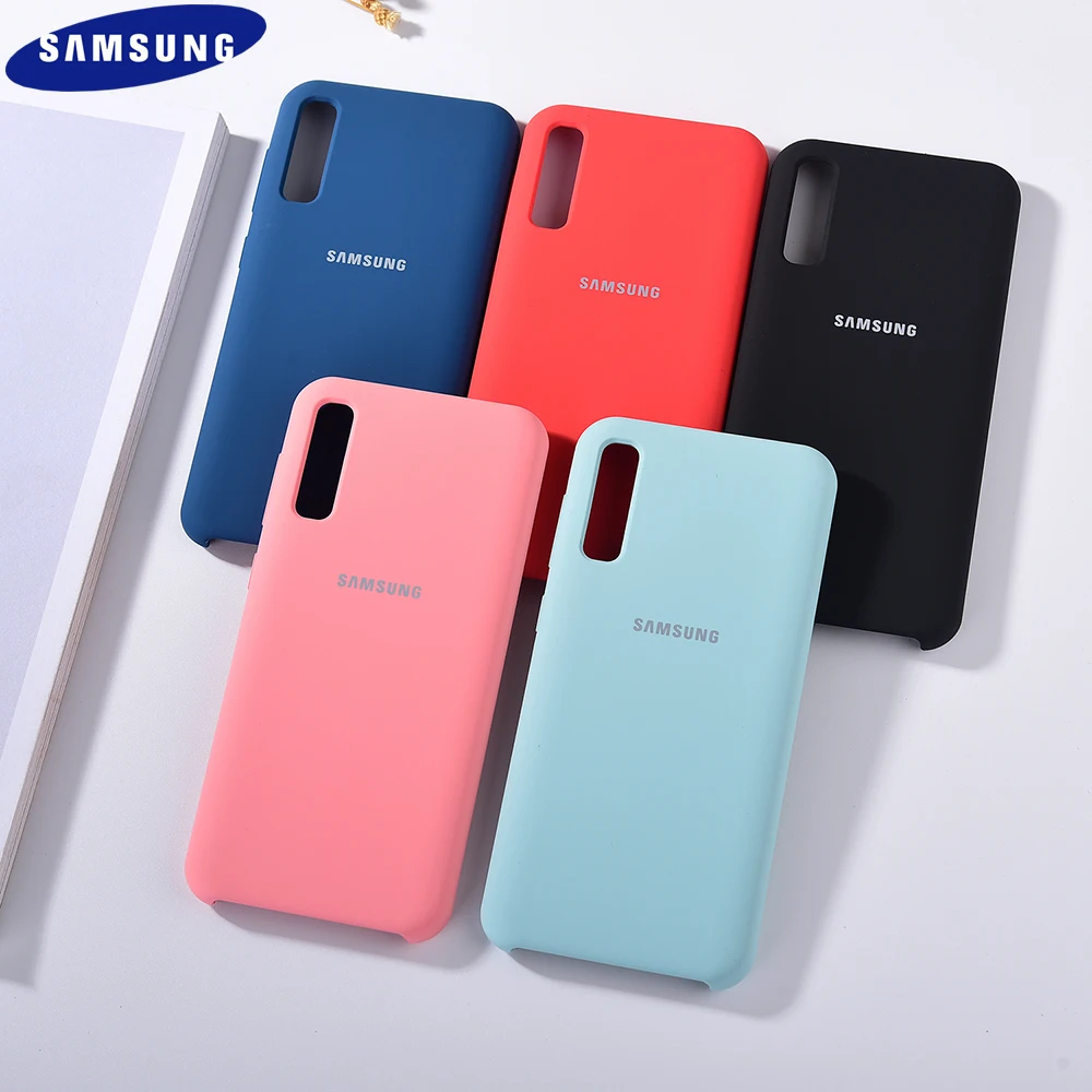 Оригинальный чехол для Samsung Galaxy A50 мобильный телефон мягкий силиконовый на ощупь